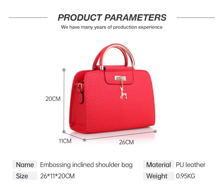 Luxury Women’s Handbag – PU Leather Shoulder Crossbody Bag