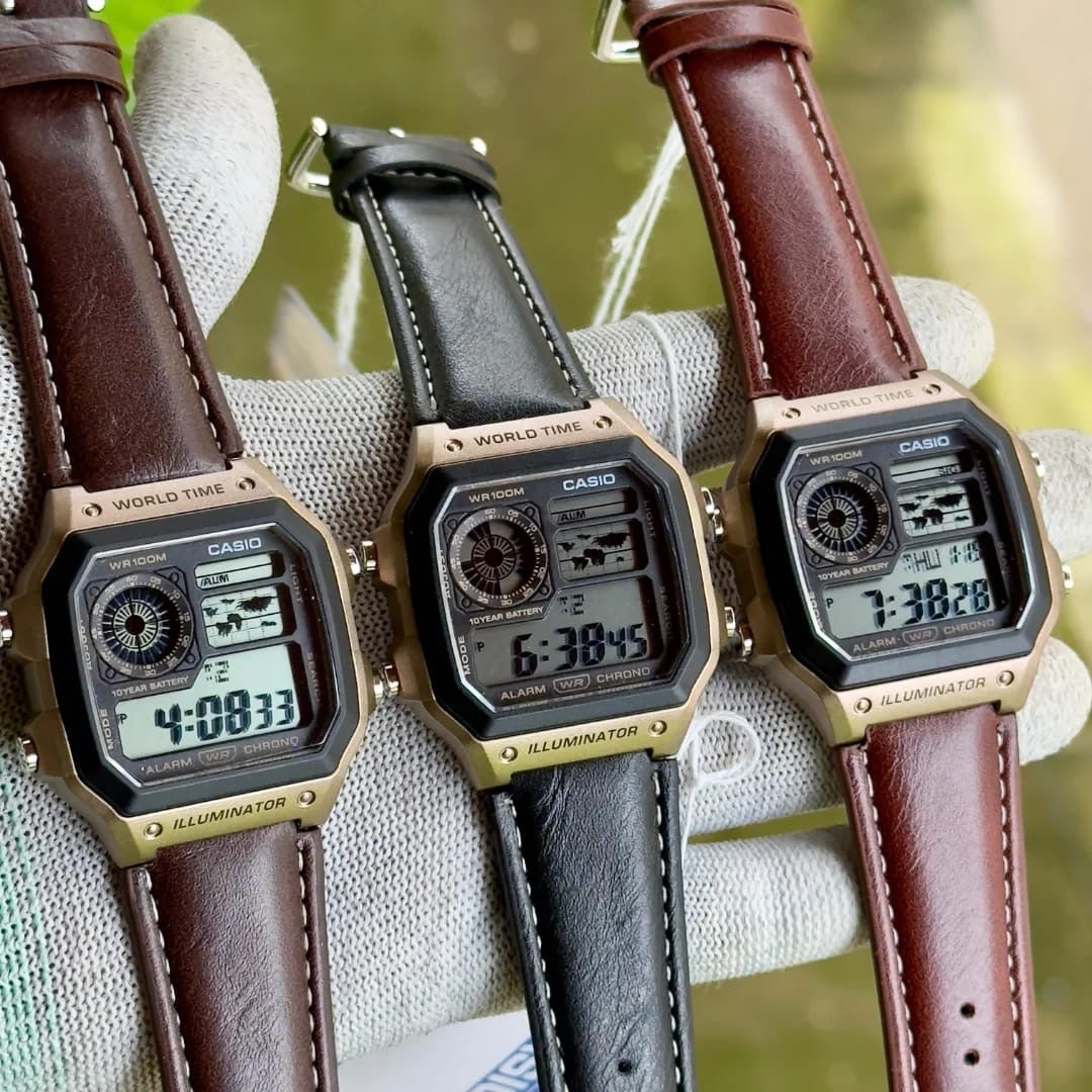 Casio World Time Digital Watch – Retro Elegance Meets Modern Functionality