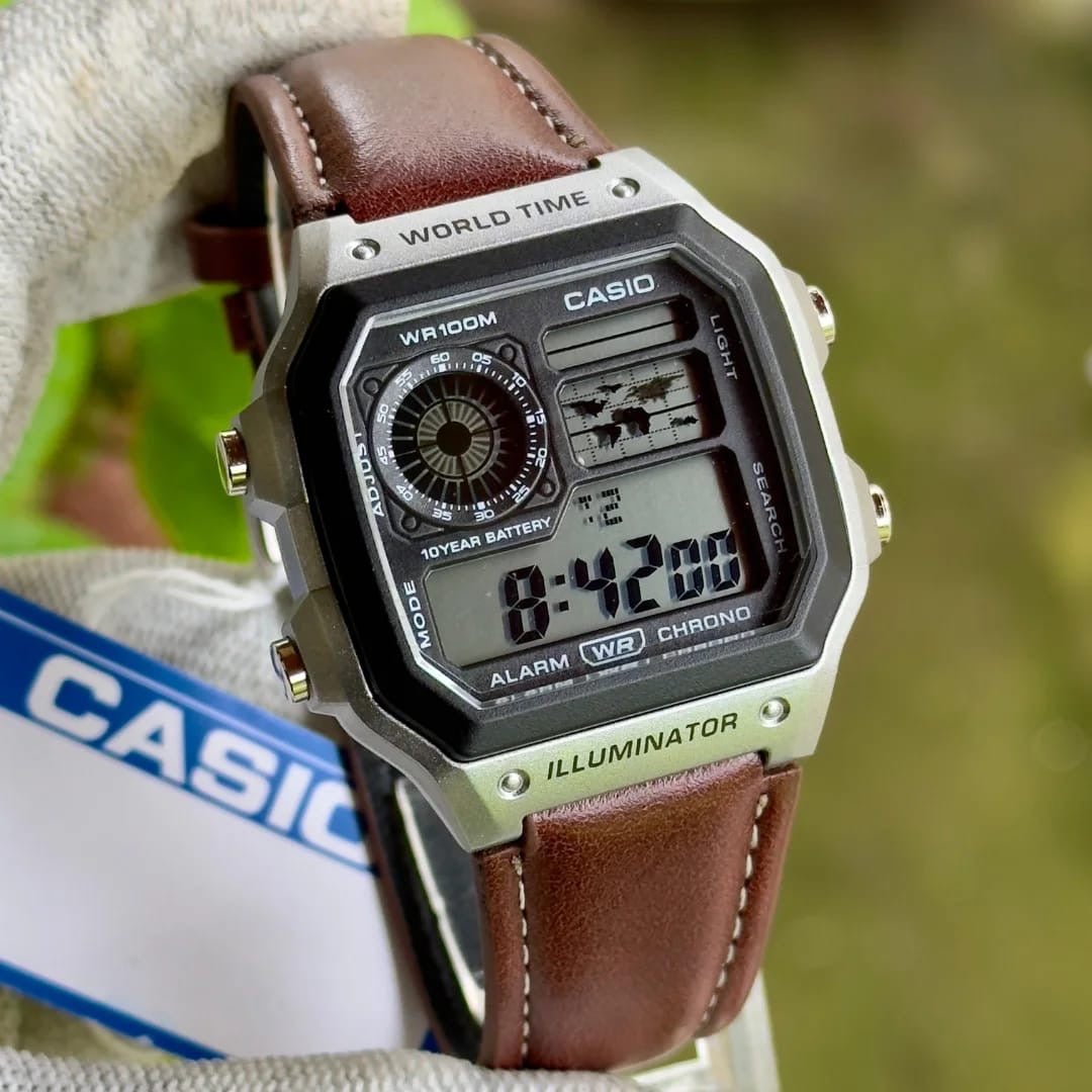 Casio World Time Digital Watch – Retro Elegance Meets Modern Functionality