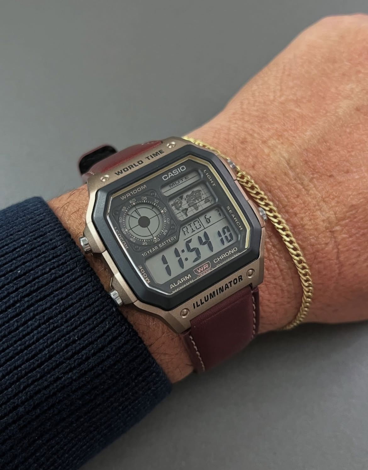 Casio World Time Digital Watch – Retro Elegance Meets Modern Functionality