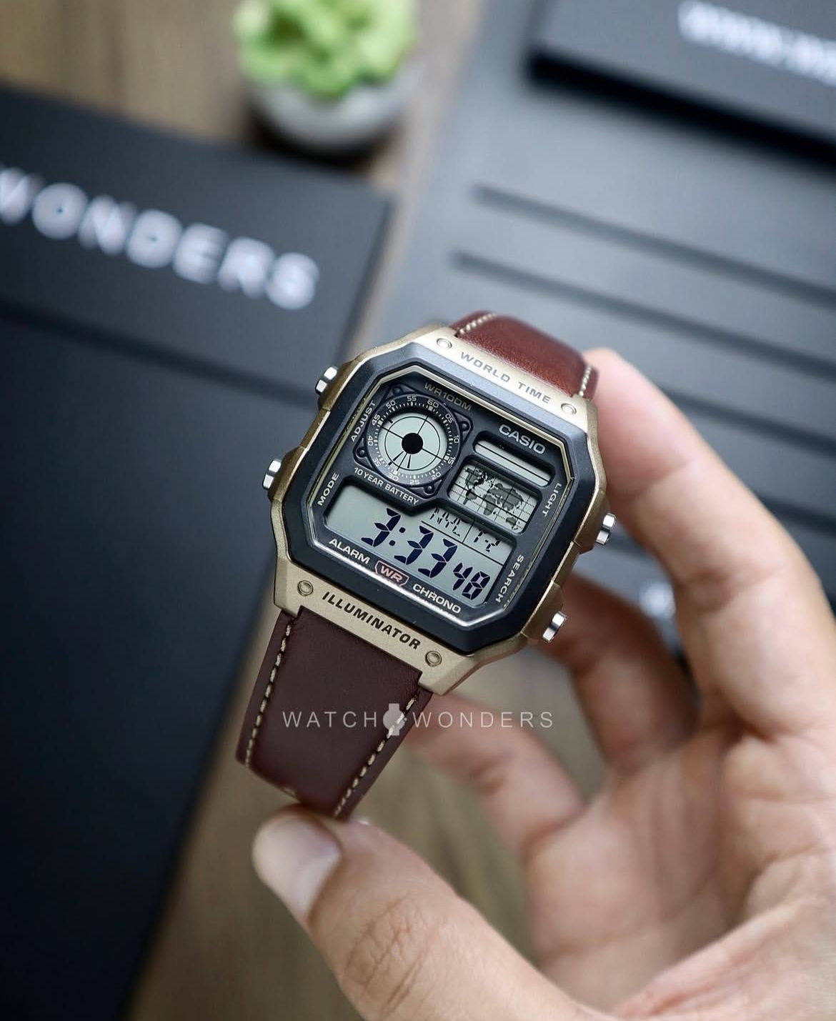 Casio World Time Digital Watch – Retro Elegance Meets Modern Functionality