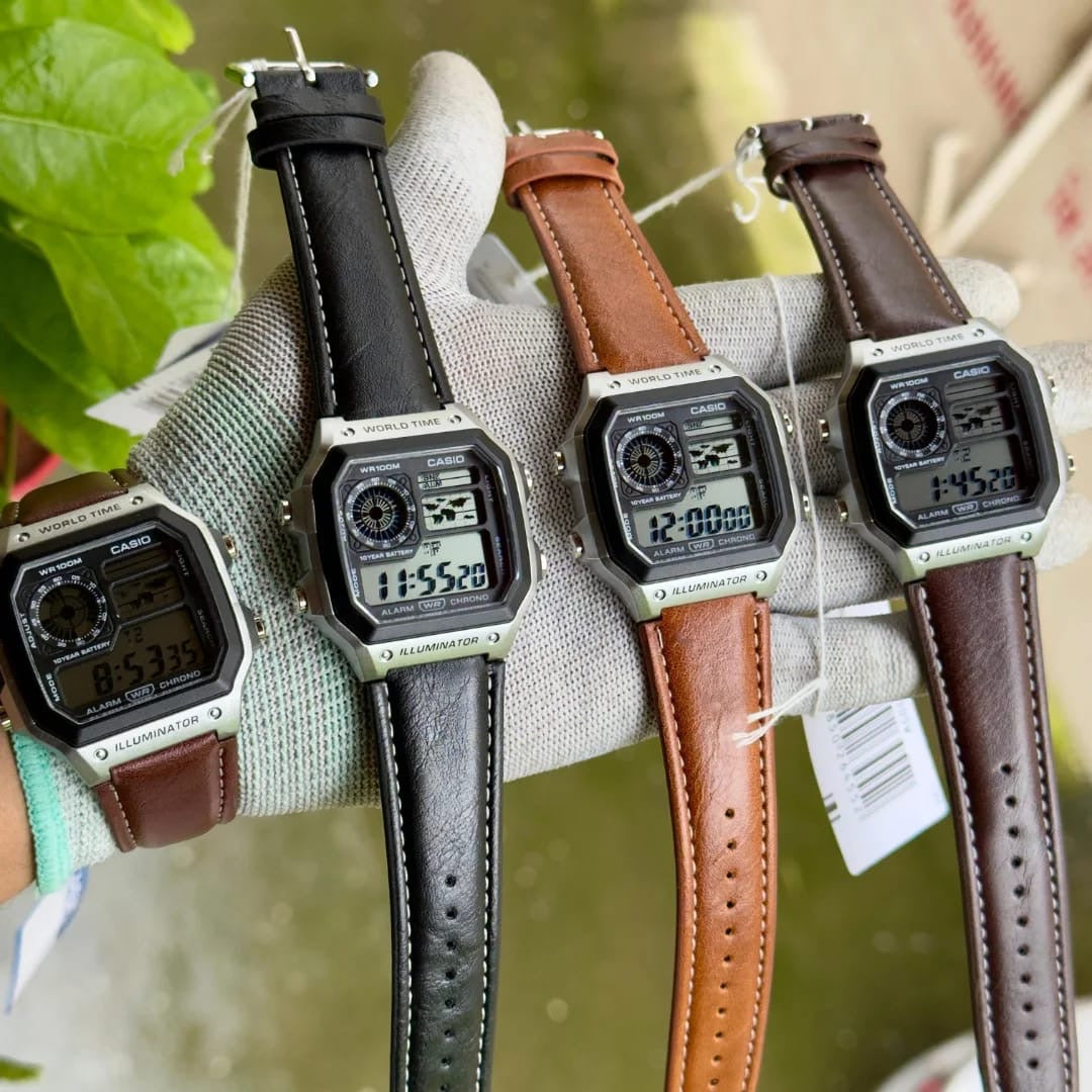 Casio World Time Digital Watch – Retro Elegance Meets Modern Functionality