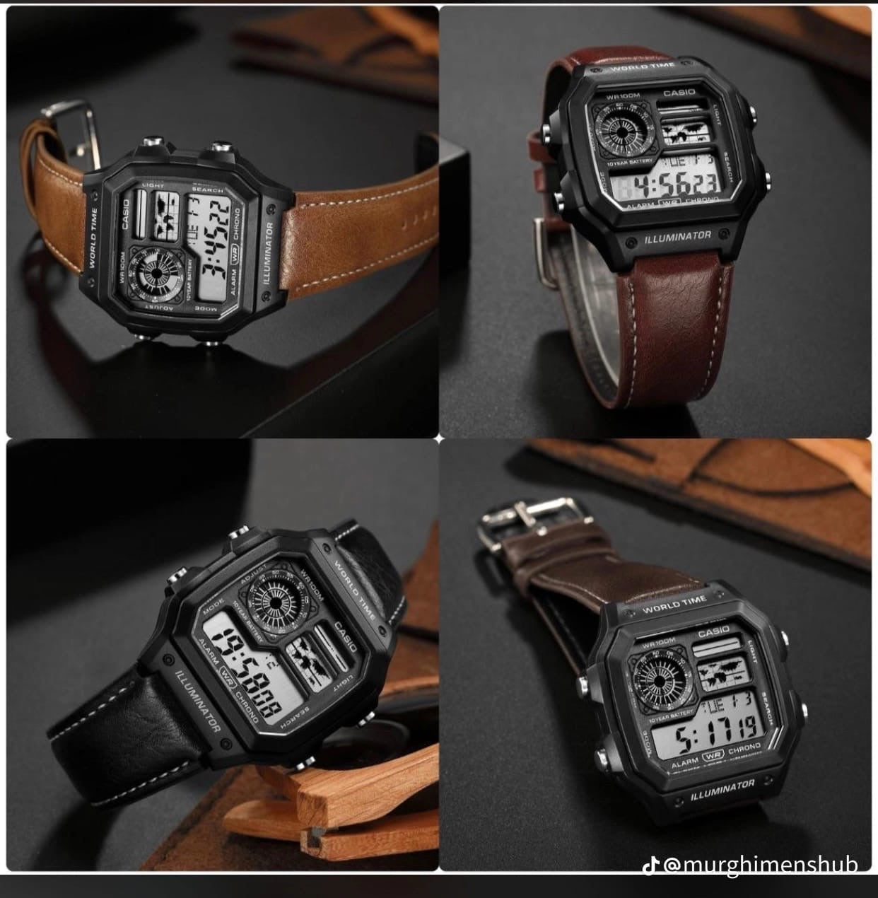 Casio World Time Digital Watch – Retro Elegance Meets Modern Functionality