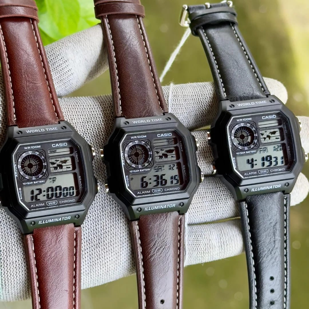 Casio World Time Digital Watch – Retro Elegance Meets Modern Functionality