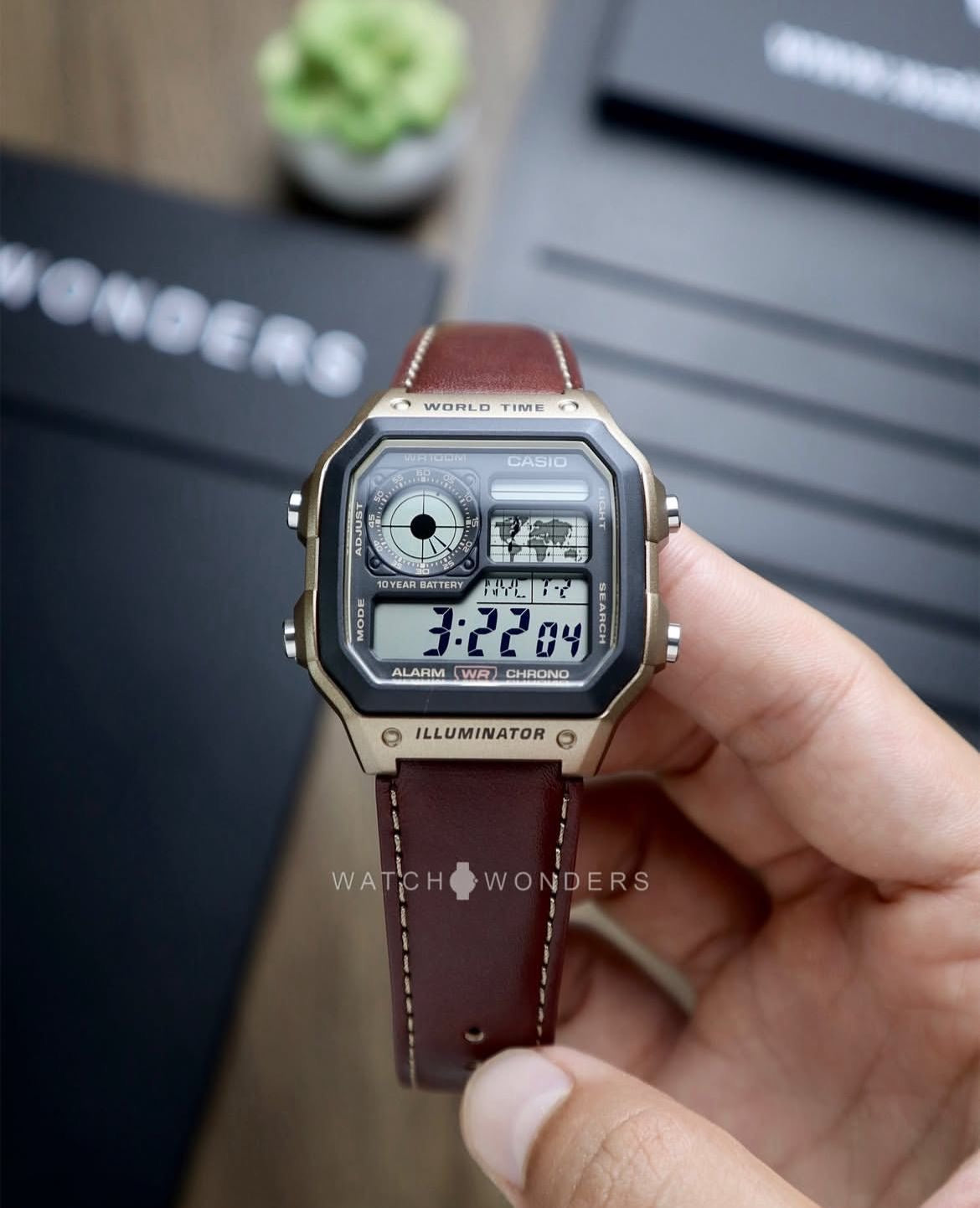 Casio World Time Digital Watch – Retro Elegance Meets Modern Functionality
